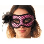 Party pro 87376, masque carnaval rose rsille