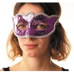 Party pro 87378, masque carnaval violet mtallis