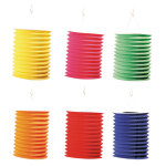 Lampion cylindrique unicolore, 13cm