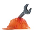 Party pro 902100, casque de chantier avec clé enfoncée Party pro 902100, casque de chantier avec clé enfoncée