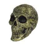 Party pro 902163, cr�ne squelette pentagramme dor� 16 cm