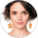 Party pro 90653 - boucles d'oreilles star n�on orange