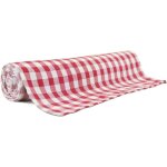 Party pro 908300, chemin de table vichy guinguette rouge et blanc