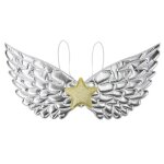 Party pro 90868s, ailes fantastiques 23x44cm, argent