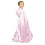 Party pro 90874, cape de princesse satin rose pastel enfant