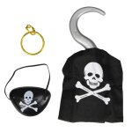 Party pro 91204, petit set pirate crochet 3 pices