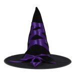 Party pro 9126, chapeau de sorcire noir et violet adulte