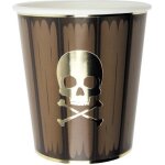 Party pro 913113, sachet de 8 gobelets tonneau pirate