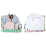 Party pro 913156, sachet de 8 cartes d'invitation cheval �quitation