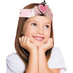 Party pro 913348, set de 8 diad�mes de princesse en carton