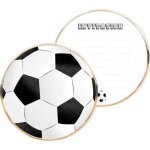 Party pro 913366, sachet de 8 cartes d'invitation foot