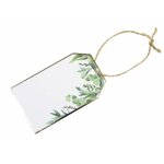 Sachet de 10 etiquettes eucalyptus avec cordelette