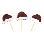 Party pro 913509t, sachet de 10 pics � cocktail bonnet tartan