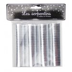 Party pro 913604, sachet de 4 rouleaux de serpentins argent