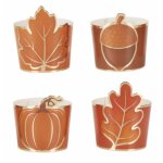 Set de 8 d�corations pour gobelets automne