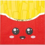 Party pro 913jf3, sachet de 16 serviettes cornet de frites junk food Party pro 913jf3, sachet de 16 serviettes cornet de frites junk food