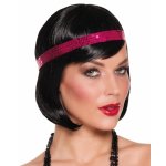Perruque charleston cabaret avec bandeau sequins