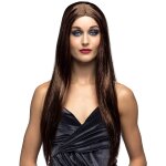 Perruque cheveux longs bruns
