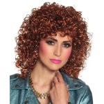 Perruque fris�e brune