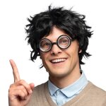 Perruque intello noire