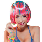 Perruque rave carr� flashy pebbles