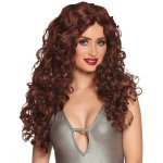 Perruque veronica longue brune