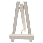 Petit chevalet bois 10cm luxe avec ficelle, blanc