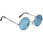 Petites lunettes beatnik rondes, bleu