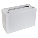 Petite tirelire valise unie blanche