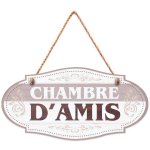 Plaque en bois chambre d'amis 20, 5cm