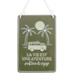 Plaque m�tal 3d la vie est une aventure, 20x30cm