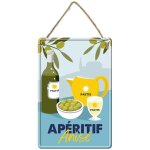 Plaque mtal apritif anis 20x30cm