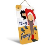 Plaque m�tal fanny petanque club 20x14cm