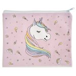 Pochette tissu licorne