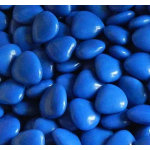 Pochon 500g mini - coeur, bleu oc�an brillant (mini - coeurs)