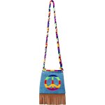 Sac  main hippie peace multicolore