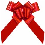 Sachet 1 noeud à tirer geant cadeau 58cm automatique, rouge Sachet 1 noeud à tirer geant cadeau 58cm automatique, rouge