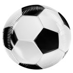 Sachet de 10 assiettes football 23 cm