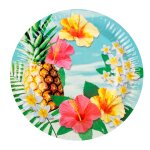 Sachet de 10 assiettes paradise 23 cm