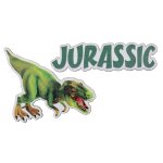 Sachet de 10 confettis en bois dinosaure