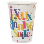 Sachet de 10 gobelets joyeux anniversaire festif
