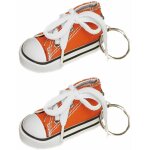Sachet de 2 porte - clés baskets 7, 5cm en tissu, orange Sachet de 2 porte - clés baskets 7, 5cm en tissu, orange