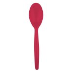 Sachet 20 cuilleres easy 18, 5cm plastique, corail