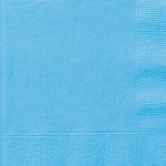 Sachet de 20 petites serviettes en papier bleu ciel 25 x 25 cm Sachet de 20 petites serviettes en papier bleu ciel 25 x 25 cm