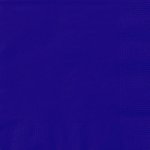 Sachet de 20 petites serviettes en papier bleu marine 25 x 25 cm