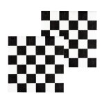Sachet de 20 serviettes damier racing 33 x 33cm