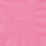 Sachet de 20 serviettes en papier rose fuchsia 33 x 33 cm