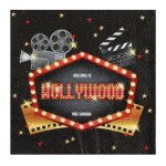Sachet de 20 serviettes de table hollywood, noires