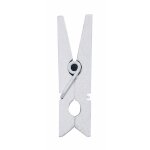Sachet de 24 mini - pinces en bois, blanc