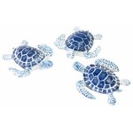 Sachet de 3 tortues marines en resine 4, 4cm